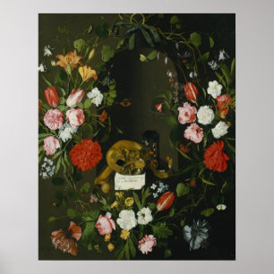 Vanitas Still Life mit Blume Poster