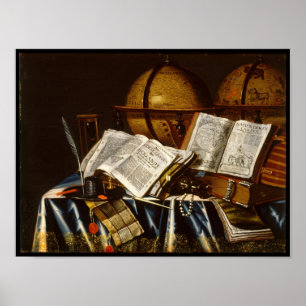 "Vanitas" Stillleben - Adam Bernaert (1665) Poster