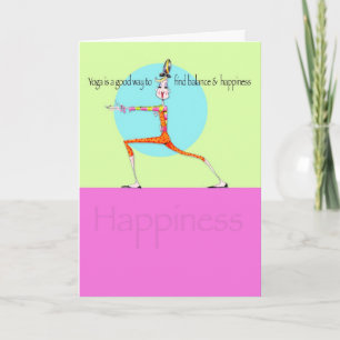 Vanity Yoga Happy Card Karte