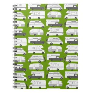 Vanlife Camping Camper RV Trailer Muster Notizblock