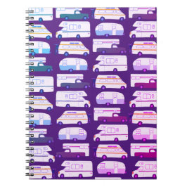 Vanlife Camping Camper RV Trailer Muster Notizblock