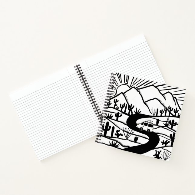 VANLIFE-Wüstengebirge Notizbuch (Innenseite)