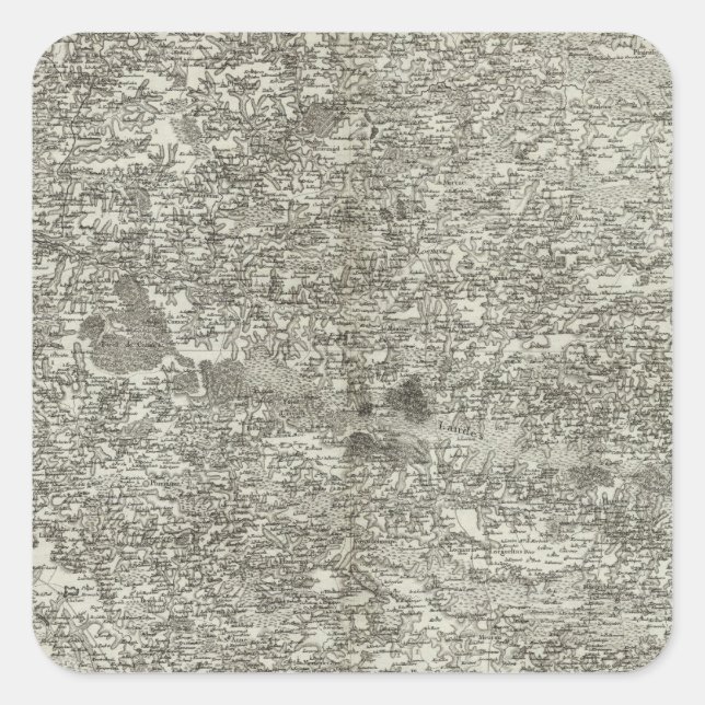 Vannes Quadratischer Aufkleber (Vorderseite)