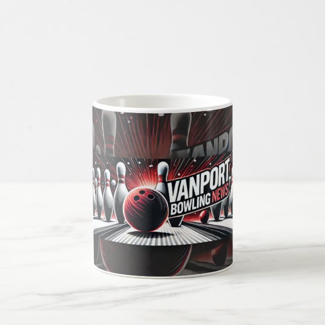 Vanport Bowling News Coffee Tasse (Mittel)