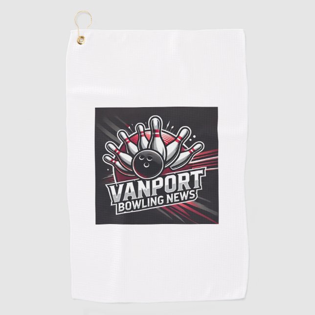 VanPort Bowling News Golf Handtuch (Vorderseite)