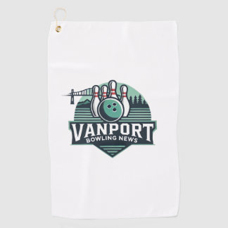 VanPort Bowling News Golf Town Northwest Design Golfhandtuch
