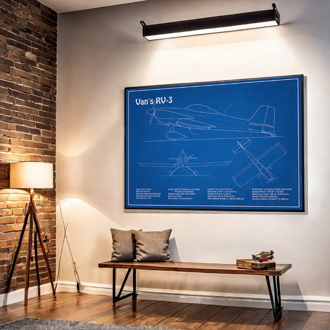 Van's RV-3 - Flugzeugkonzepte AD Poster (Von Creator hochgeladen)