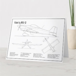 Van's RV-3 - Flugzeugkonzepte BD Dankeskarte