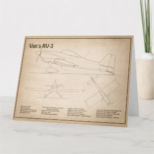 Van's RV-3 - Flugzeugkonzepte SD Dankeskarte