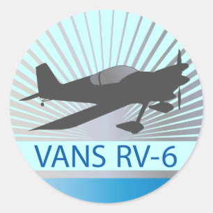 Vans RV-6 Runder Aufkleber
