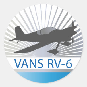 Vans RV-6 Runder Aufkleber
