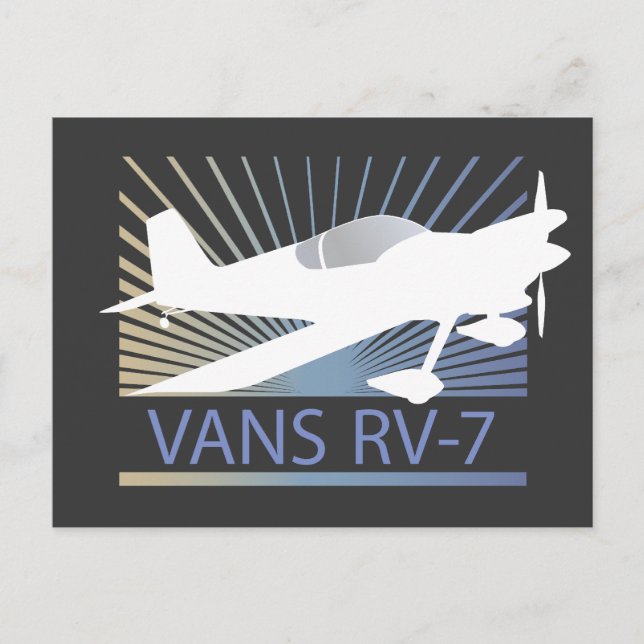 Vans RV-7-Flugzeug Postkarte (Vorderseite)