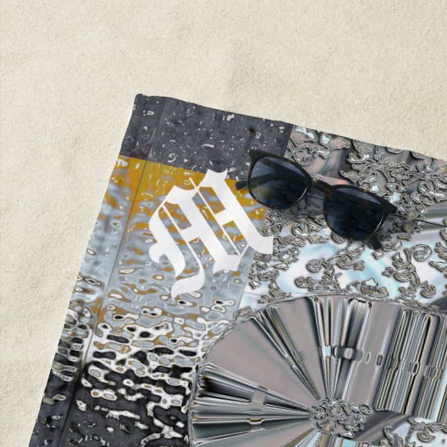 Vansophe Modern Monogram Strandtuch (Beispiel)