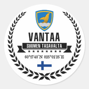Vantaa Runder Aufkleber