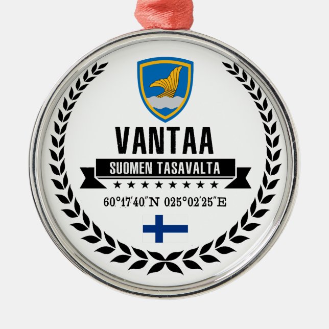 Vantaa Silbernes Ornament (Vorne)