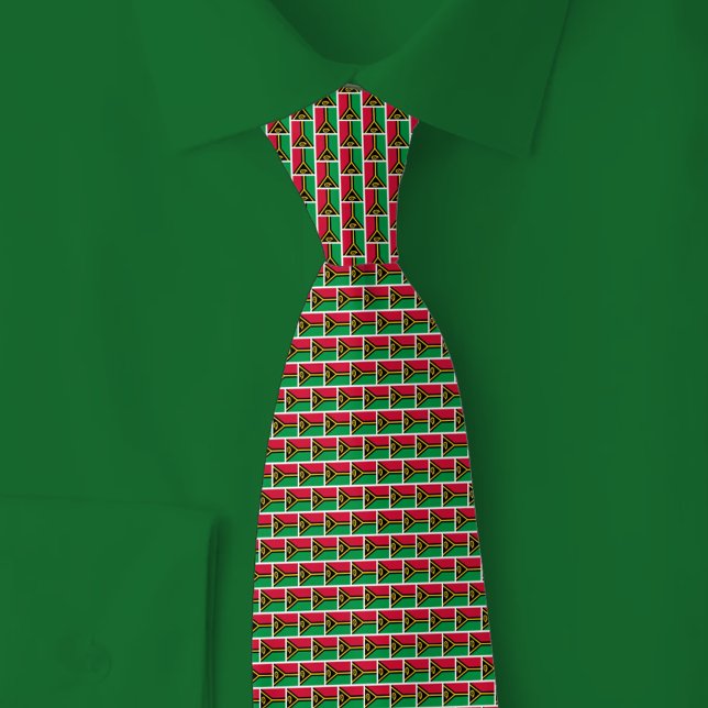 Vanuatu Flag Brick Pattern Krawatte (Von Creator hochgeladen)