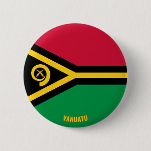 Vanuatu Flag Charming Patriotic Button