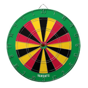 Vanuatu Flag farbenfroh Patriotic Dartscheibe