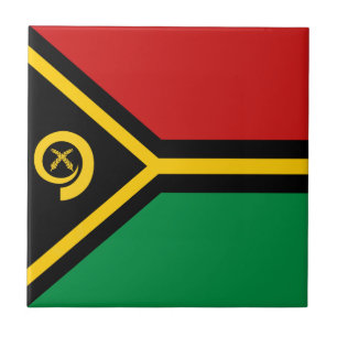 Vanuatu Flag Keramik Tile Fliese