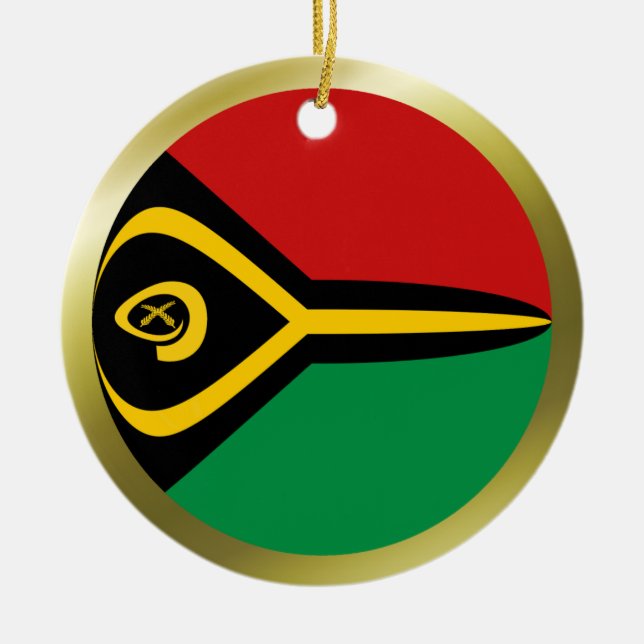 Vanuatu Flag Ornament (Vorne)