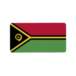 Vanuatu-Flagge Adressaufkleber