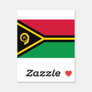 Vanuatu-Flagge Aufkleber