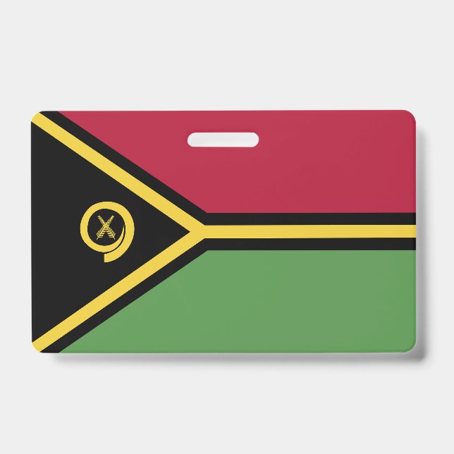 Vanuatu-Flagge Ausweis (Vorderseite)