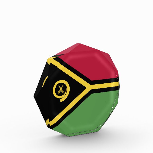 Vanuatu-Flagge Fotoblock (Links)