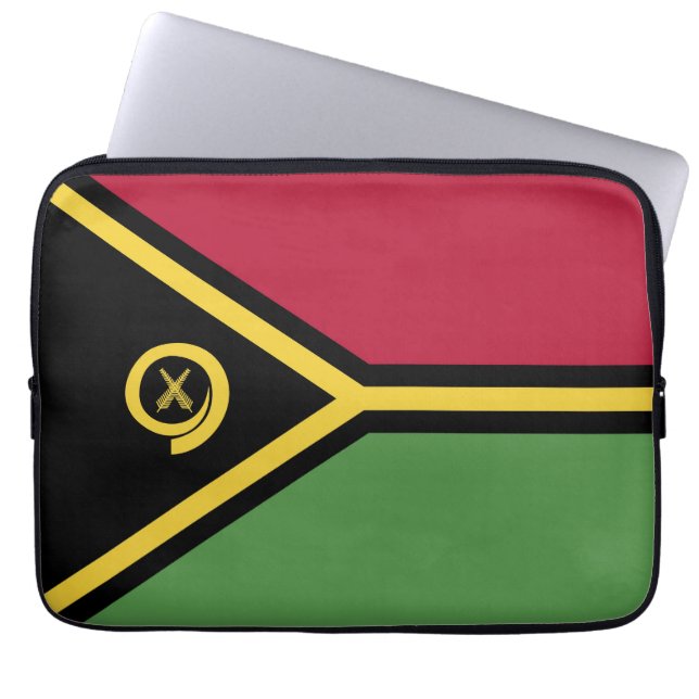 Vanuatu-Flagge Laptopschutzhülle (Vorderseite)