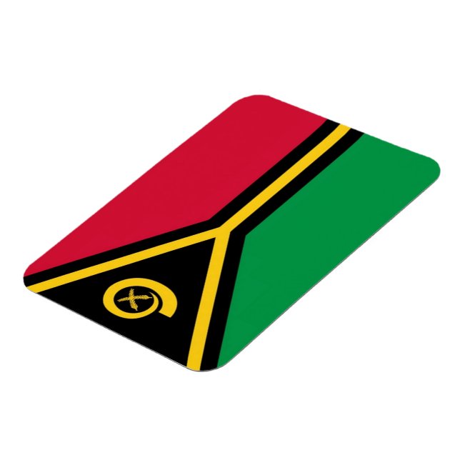 Vanuatu - Flagge - Magnet (Linke Seite)