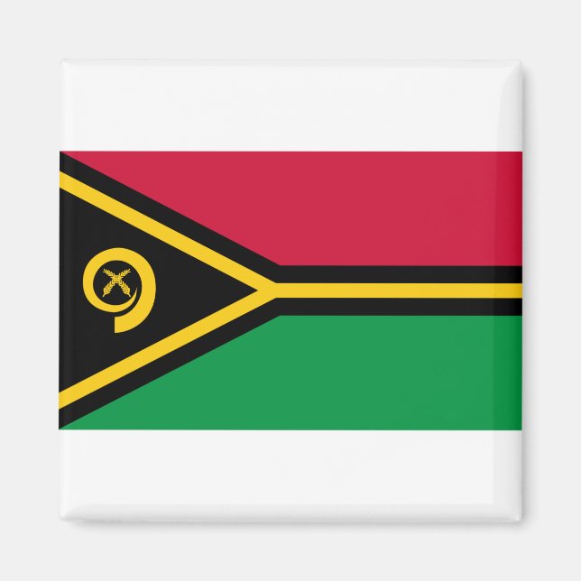Vanuatu-Flagge Magnet (Vorne)