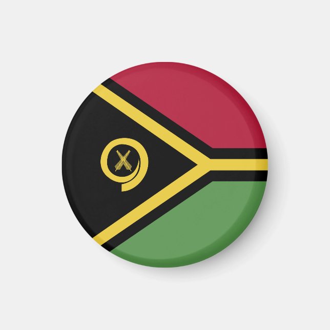 Vanuatu-Flagge Magnet (Vorne)