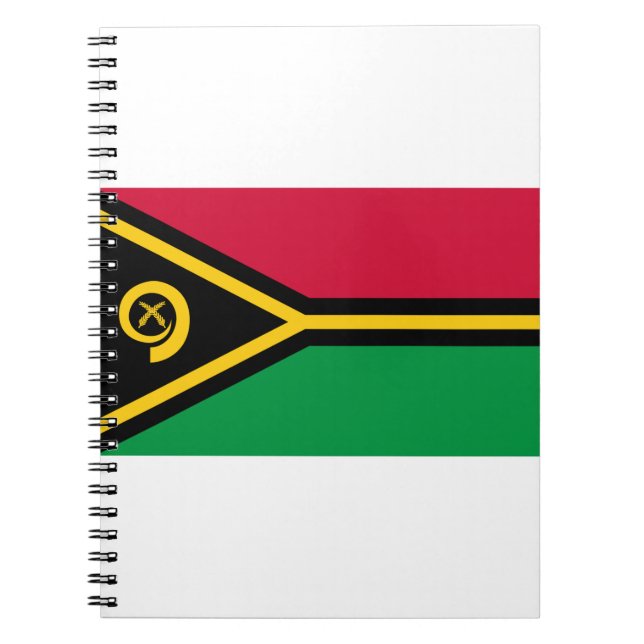 Vanuatu-Flagge Notizblock (Vorderseite)