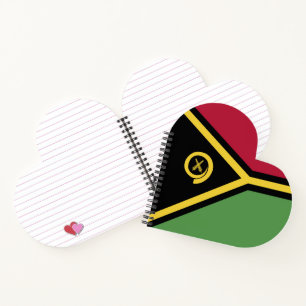 Vanuatu-Flagge Notizbuch