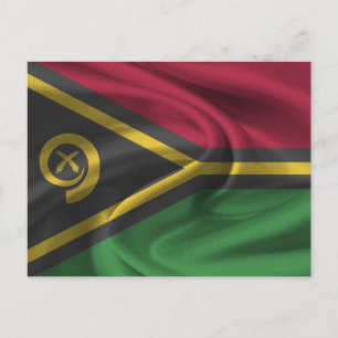 Vanuatu-Flagge Postkarte