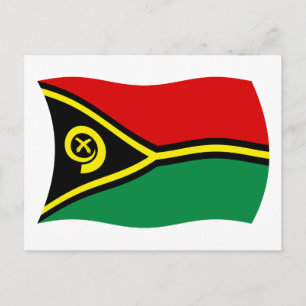 Vanuatu-Flagge Postkarte
