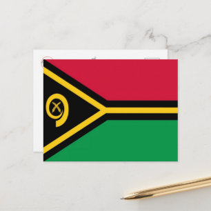 Vanuatu - Flagge - Postkarte