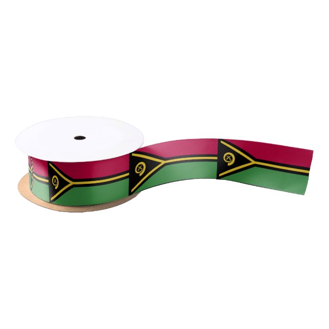 Vanuatu-Flagge Satinband (Spule)