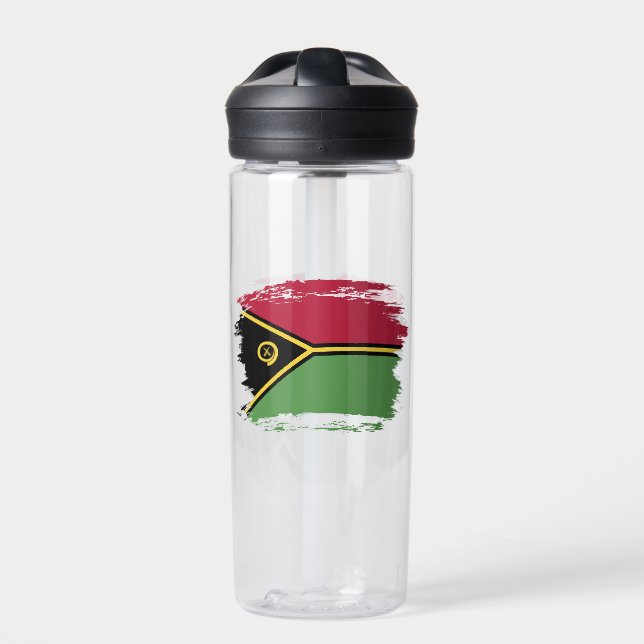 Vanuatu-Flagge Trinkflasche (Vorderseite)