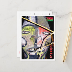Vanuatu - Maske - Postkarte