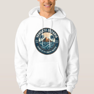 Vanuatu Oceania Badge, Regenvulkan Emblem Hoodie