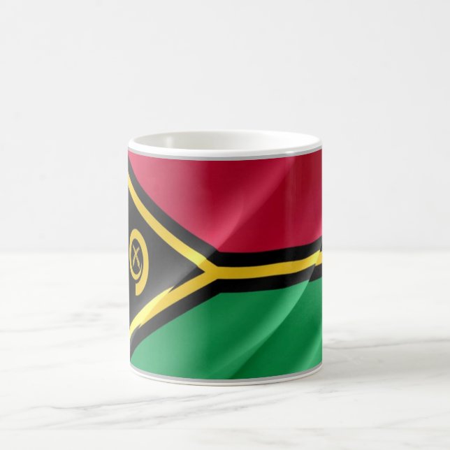 Vanuatu - Waving Flag - Kaffeetasse (Mittel)