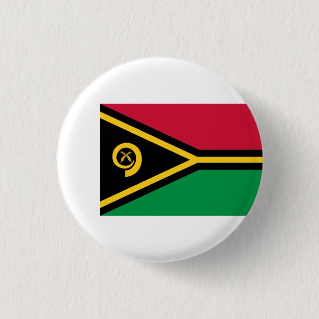 Vanuatuanische Flagge, Flagge von Vanuatu Button (Vorderseite)