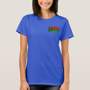 Vanuatuflaggen- und -karten-DK-T - Shirt