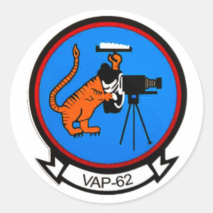 VAP-62-Foto-Squadron-Aufkleber Runder Aufkleber