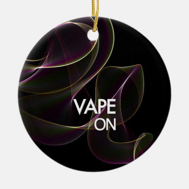 Vape auf Limonem Rauche Keramik Ornament (Vorne)