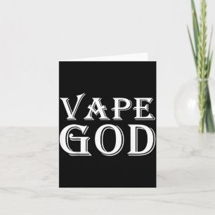 Vape-Gott Lustiges Vaping-Kostüm für Anti-Raucher, Karte