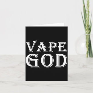 Vape-Gott Lustiges Vaping-Kostüm für Anti-Raucher, Karte