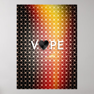 Vape Heart Retro Premium Posters Poster