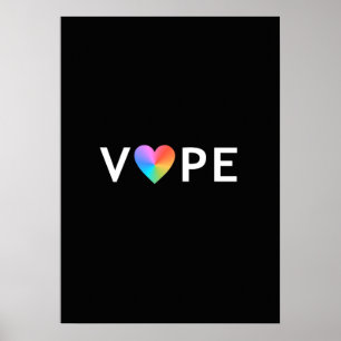 Vape Heart Retro Premium Posters Poster